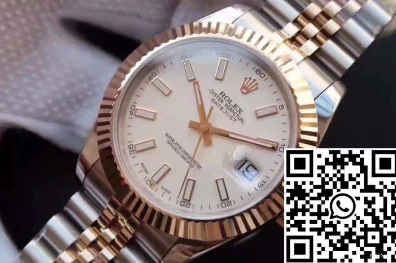 126333-006 41 Rolex White Dial Datejust 1115